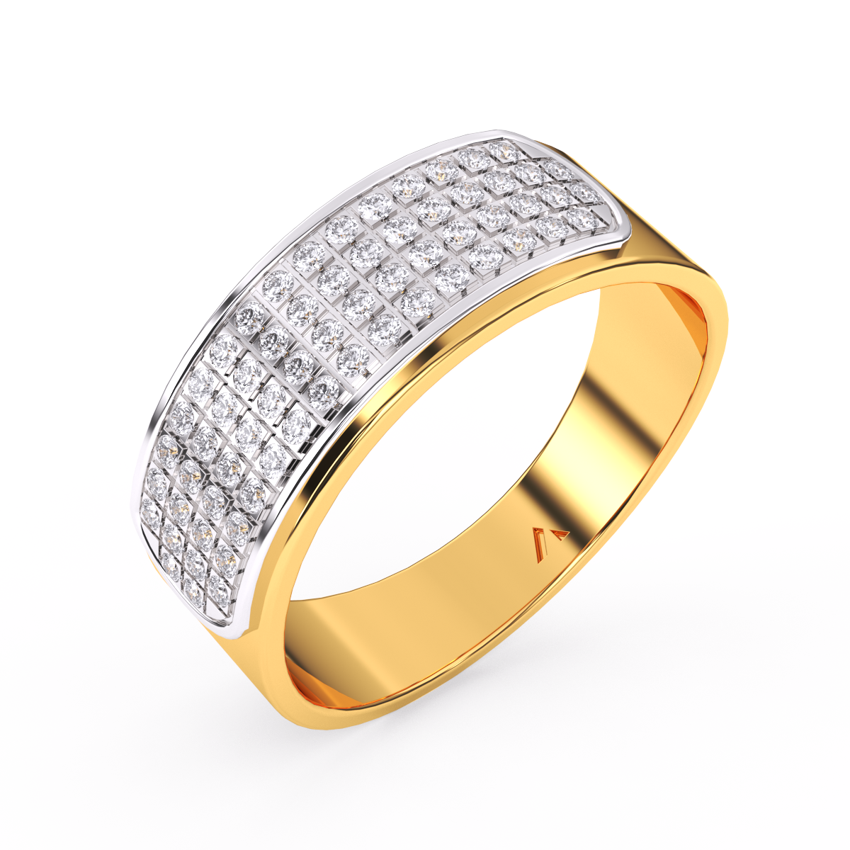 Classic Diamond Half Eternity Men’s Ring